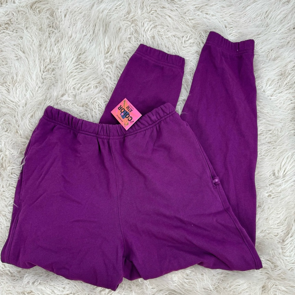 ATM Color Magenta Plum Cotton Sweats Women’s Size S/P NWT